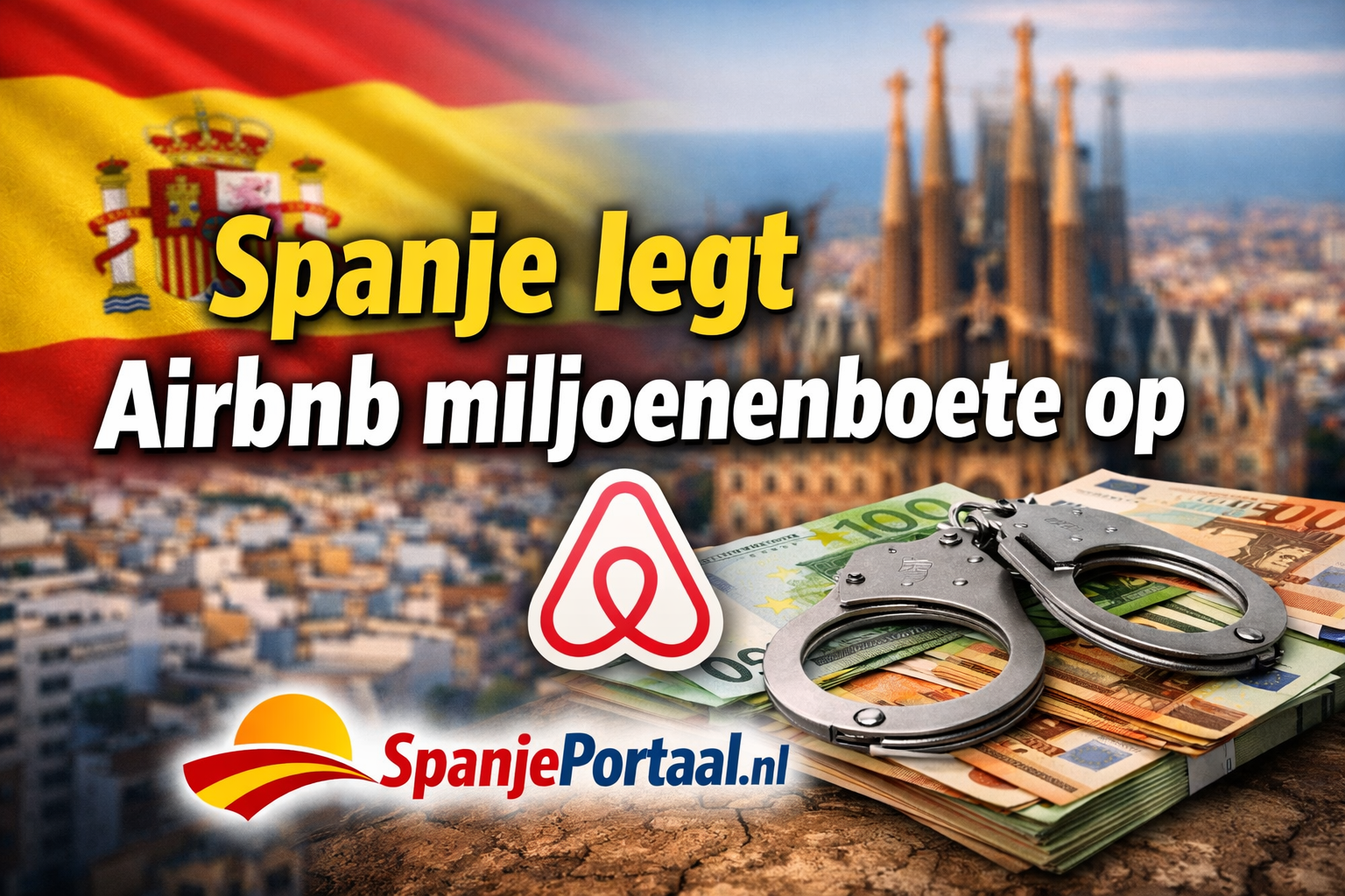 Spanje legt Airbnb miljoenenboete op