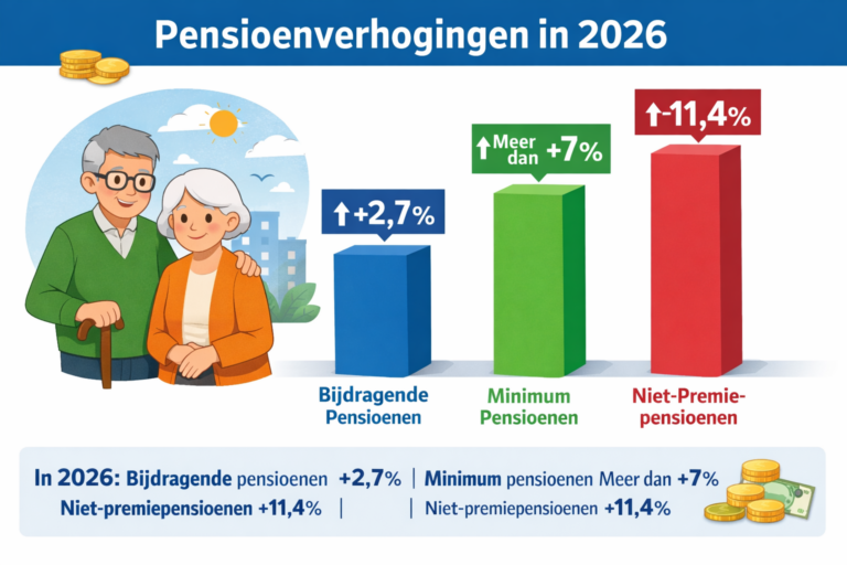 Pensioenen stijgen tot 11,4% in 2026