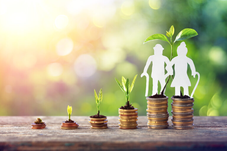 Retirement Concept And Survivor's Pension Wife