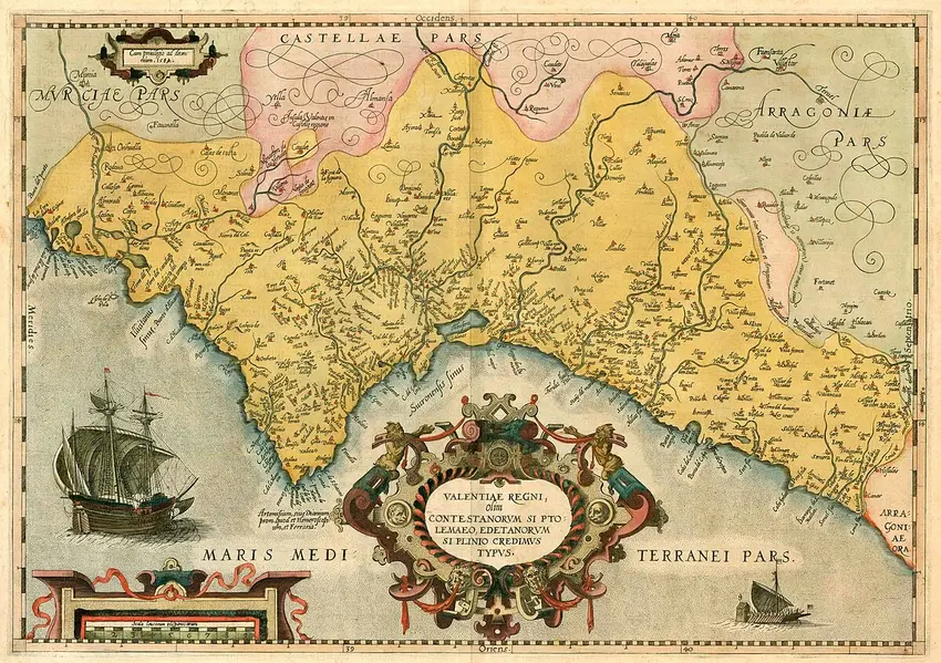 Mapa regne valencia ortelius