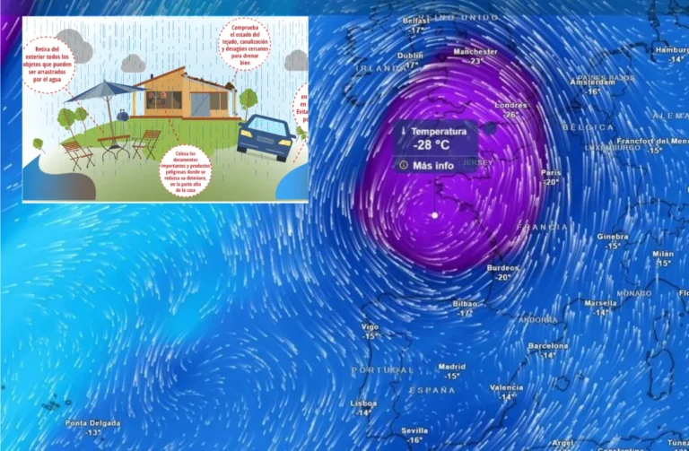 DANA Adam trekt over Spanje waarschuwing voor extreme regen, overstromingen en flinke temperatuurdaling